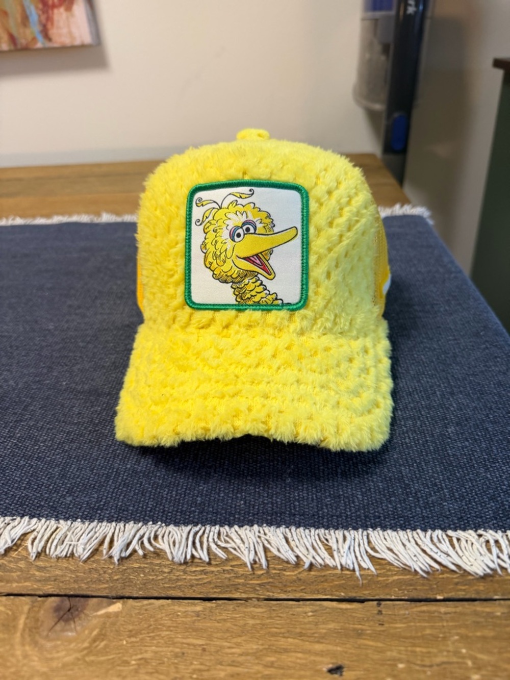 Overlord x Sesame Street Big Bird Trucker Fuzzy Hat